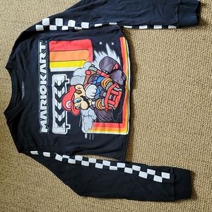 Mariocart cropped long sleeve tee